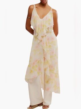 Free People Sunfaded Maxi Top in Tea Combo Size Medium NWT